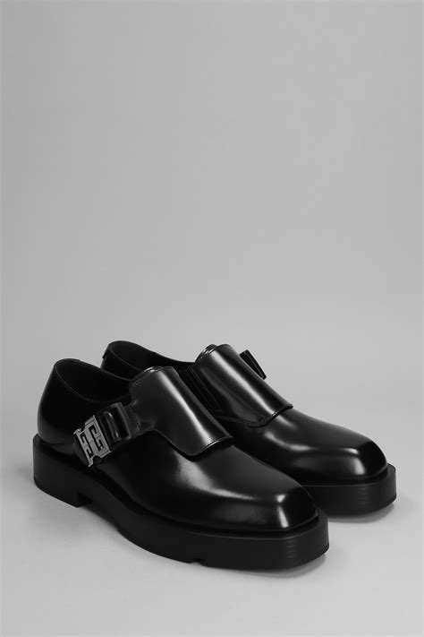 givenchy derby|Squared derbies in leather with 4G buckle .